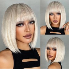 Synthetic Short Straight Bob