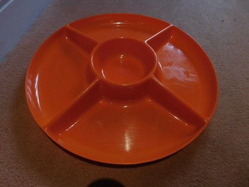 Orange plastic crudites - orange,