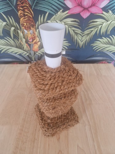 Hemp rope lamp handmade - handmade,