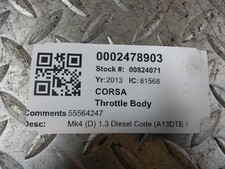 2013 VAUXHALL CORSA Mk4 1.2