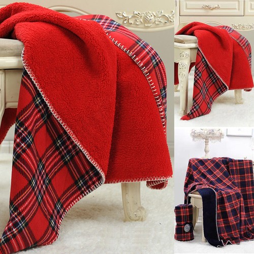 Tartan throw checked large - tartan,