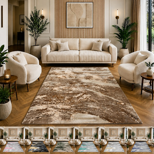 Modern abstract rug non slip - abstract, non-slip