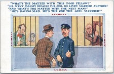 Artistic Vintage Postcard Jail