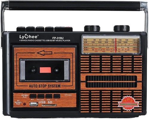 Retro portable cassette player - retro,
