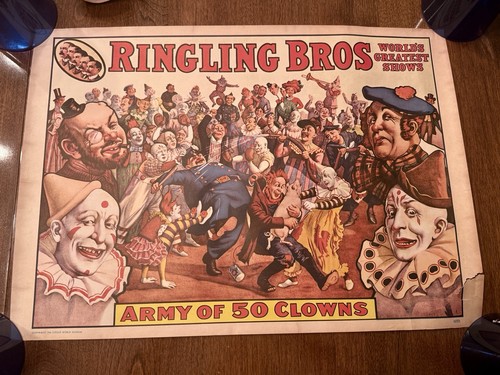 Vintage 1960 circus - poster, lot