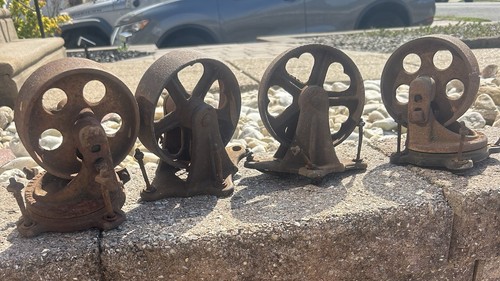 Antique cast iron casters - antique,