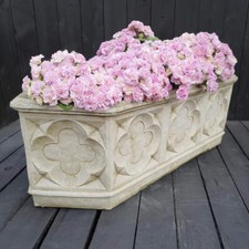 Large Stone cast Gothic style Trough