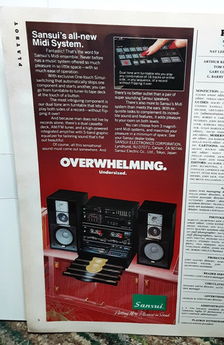 Vintage 1985 print sansui - vintage, ad