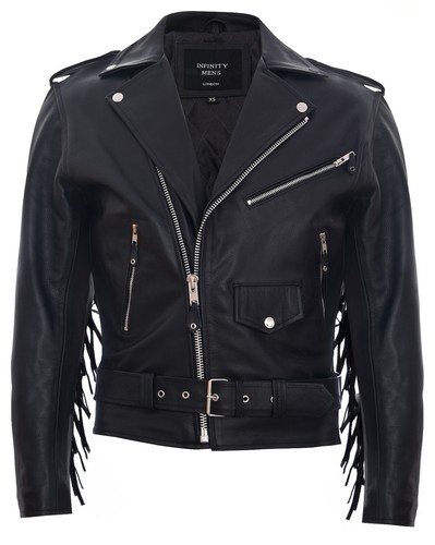 Mens fringe hide leather - fringe,