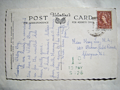 Postcard whiting bay and - whiting,
