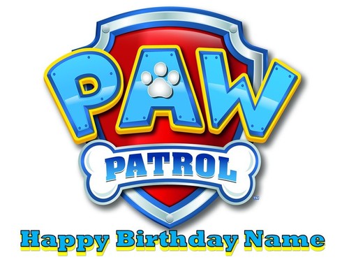 Paw patrol logo edible - patrol,
