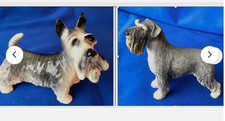Scottish Terriers. PAIR. Ceramic & Resin ornaments. Good Condition