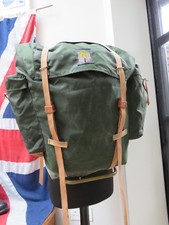 Vintage 1970s Bergans Oslo Norway Backpack Rucksack Green / External Frame