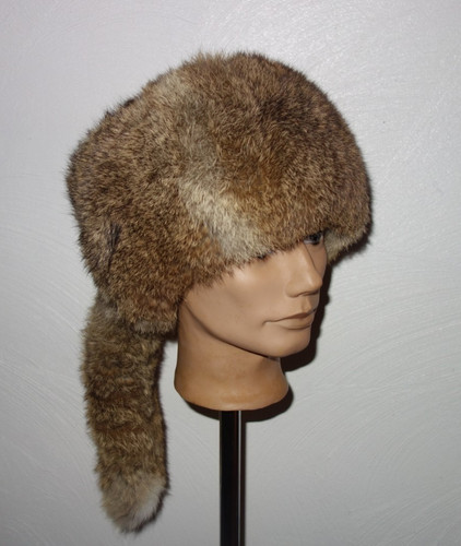 Kanin fur hat - fur, trapper