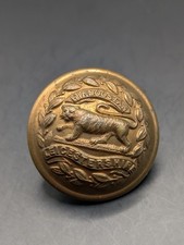 WW1 British Army Leicestershire Regiment Button. Meer Jones, Birmingham. Antique