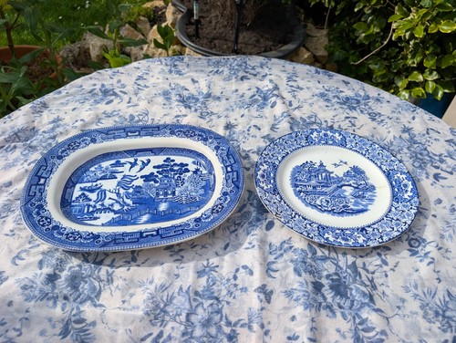 Antique blue white - antique, &