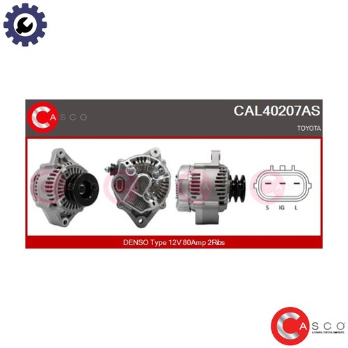 Alternator cal40207as for - alternator,