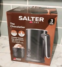 SALTER The Chocolatier Electric Milk Frother & Luxury Hot Chocolate Maker Black