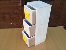 Miniature Chest of Drawers Jewelry Trinket Box DUNELM Rustic Vintage Look