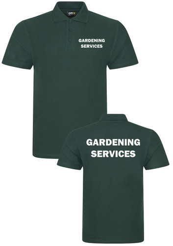 Gardening services polo shirt - services,