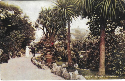 Torquay rock walk - torquay, postcard