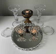 Candle Holder Set Glass