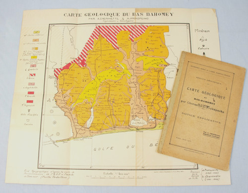 Africa rare benin map 1933 - map,