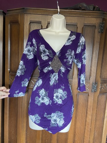 Wallis neck purple floral - wallis,