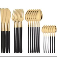 Elegant Gold &Black Stainless