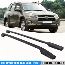 BLACK ROOF RAILS RACK STORAGE