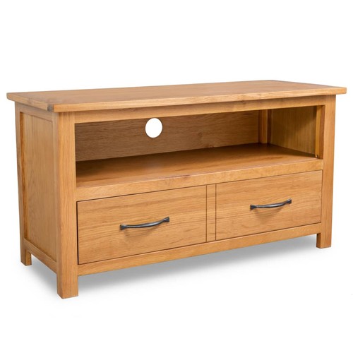 Solid oak wood cabinet - wood, tv