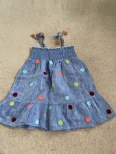 blue and poker dot stuff and