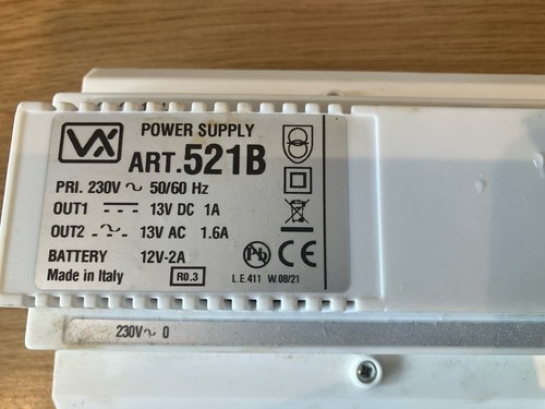 Videx 521b power supply - videx,
