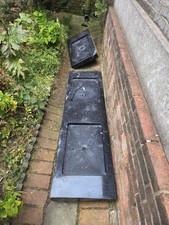 Engraved 1 Piece Marble Sink (Black) 600x400x80mm