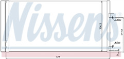 Genuine nissens condenser - genuine, for