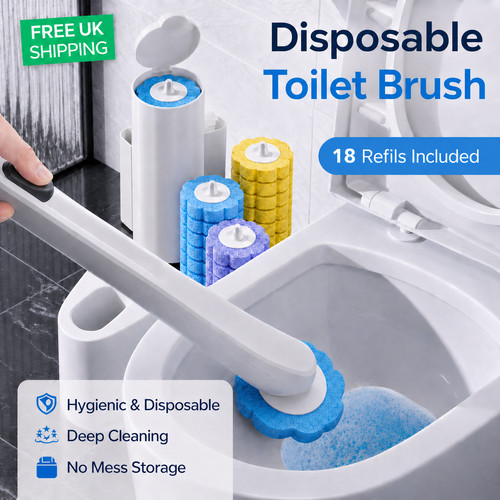 Disposable toilet brush - uk, set
