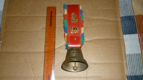 Decorative cow bell with - cow,