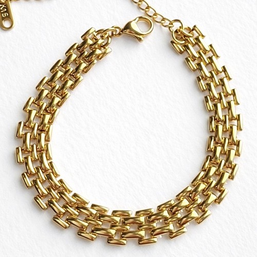 Gold watch strap - gold, bracelet