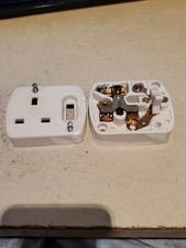 Mk Vintage Single Socket 1950s 60s with back box mounting plate