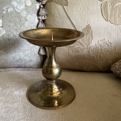Vtg solid brass pillar - brass,