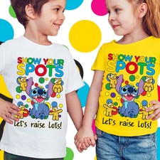 Spotty Day T Shirt Children In Need Pudsey Bear Kids Top #SD11