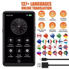 Z12W AI Smart Translator Device – 139 Languages Voice Photo Offline & Online UK
