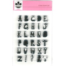 CLEARANCE - Craftwork Cards Clear Stamp Set - Alphabet 32 Stamps in Total New