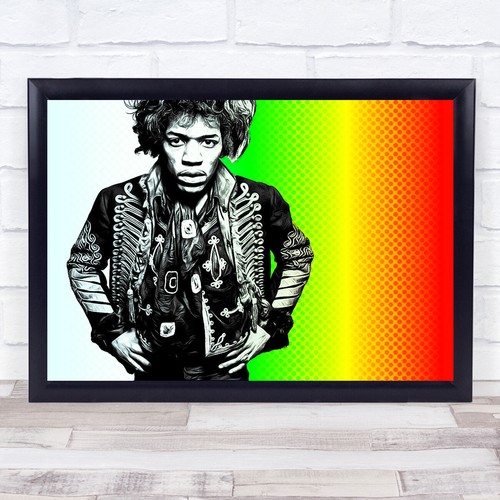 Jimi hendrix bright retro - hendrix,