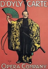 AP112 Vintage British D'oyly Carte Opera Show Advertisement Poster A2/A3/A4