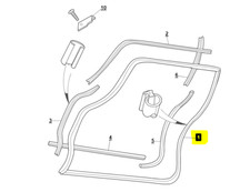 JAGUAR XJS OUTER DOOR RUBBER