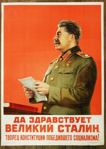 Stalin poster soviet - poster.,