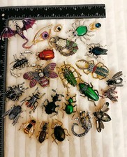 Vintage Style Crystal Insect