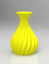 Custom 3D Printed Spiral  Vase