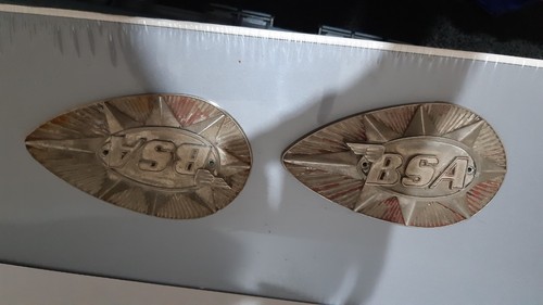 Bsa tank badges - badges, a65/a75